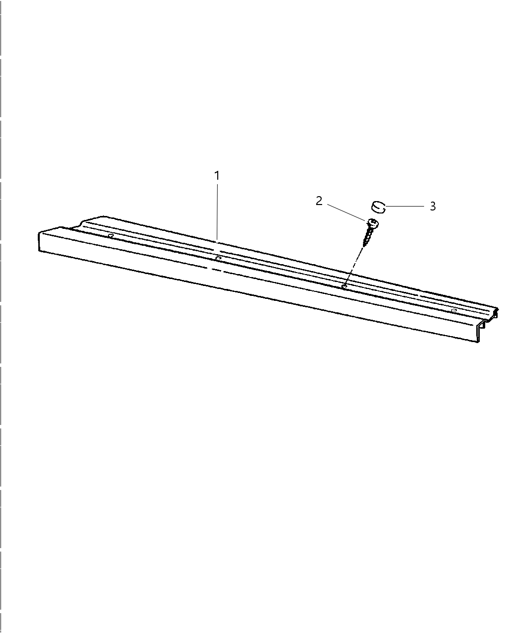 Mopar KS20DX9AB Sill Plate