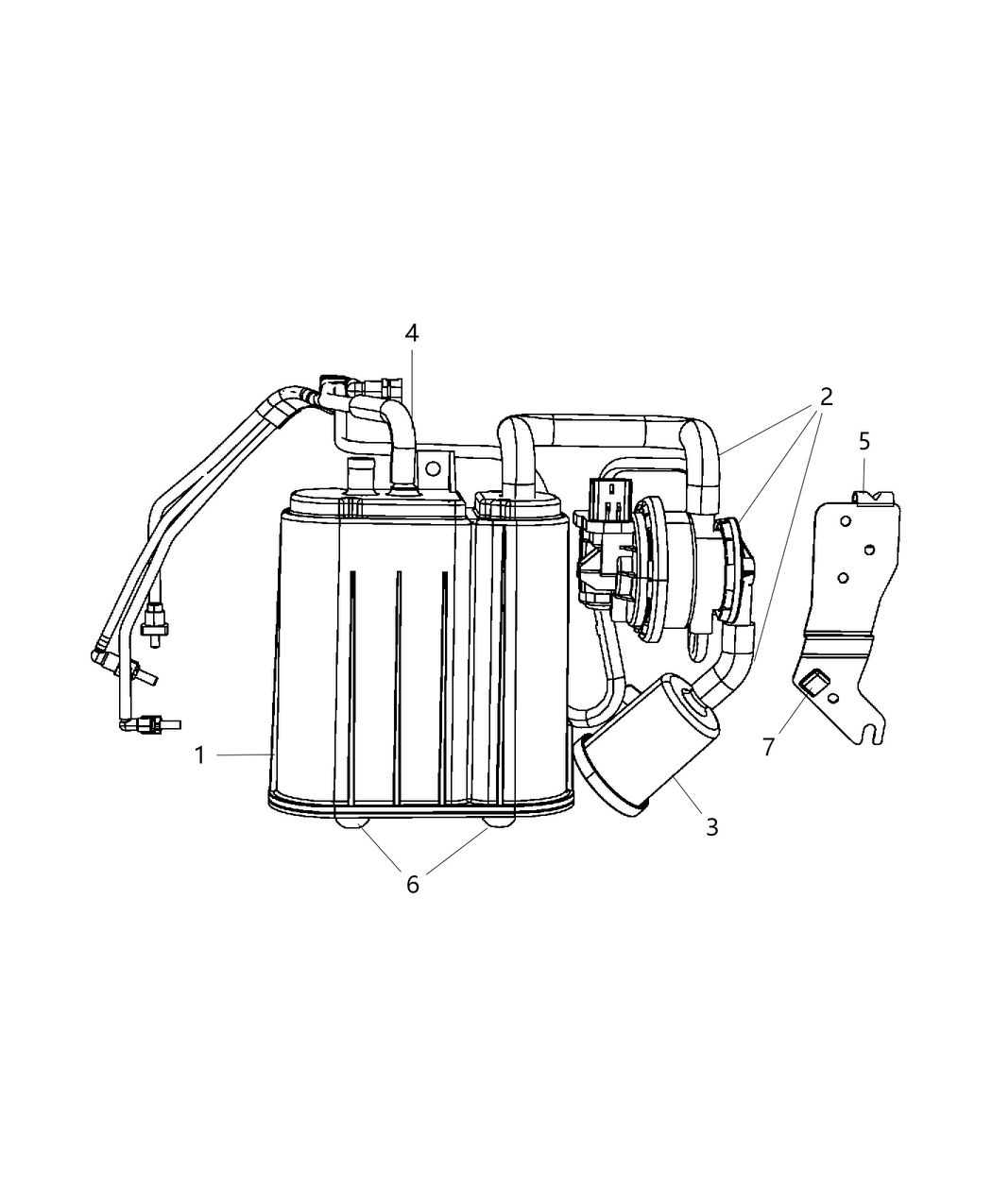 Mopar 5181473AA Tube Control Valve To Canister