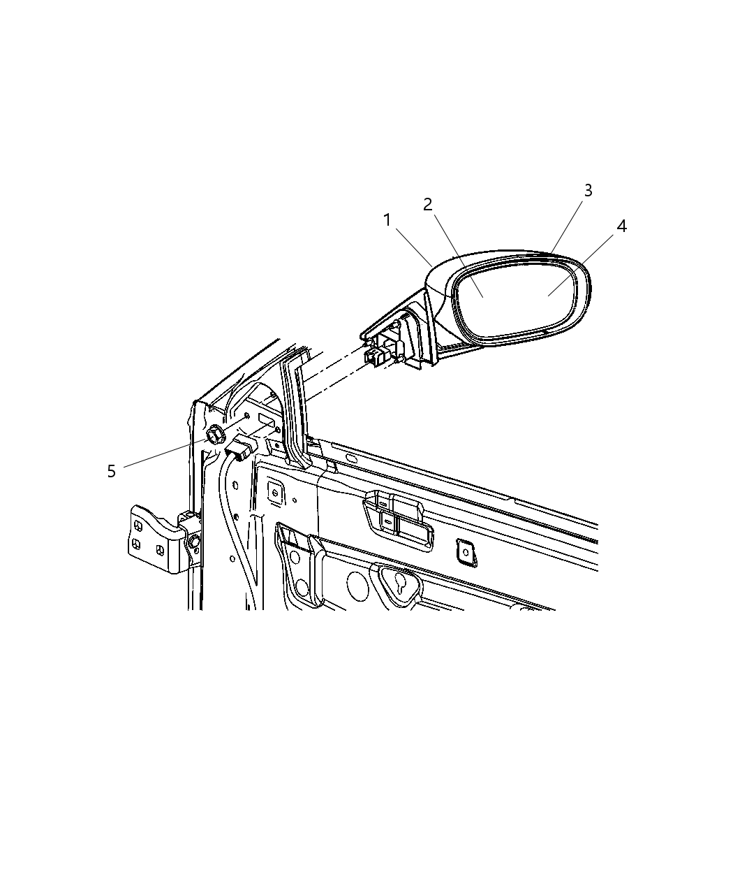 Mopar 5179781AA Glass Mirror Replacement