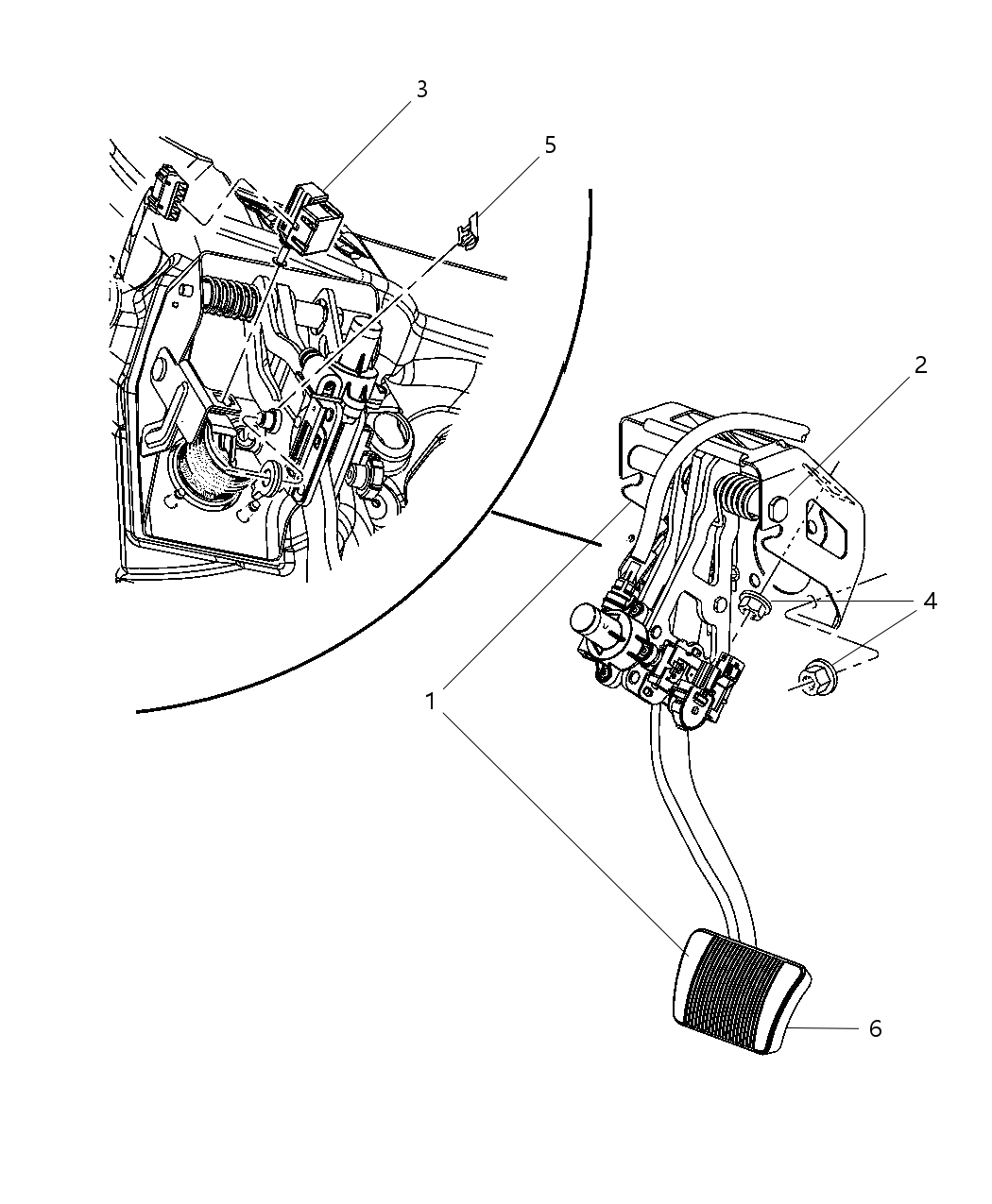 Mopar 4779559AA Pedal And Pad Brake