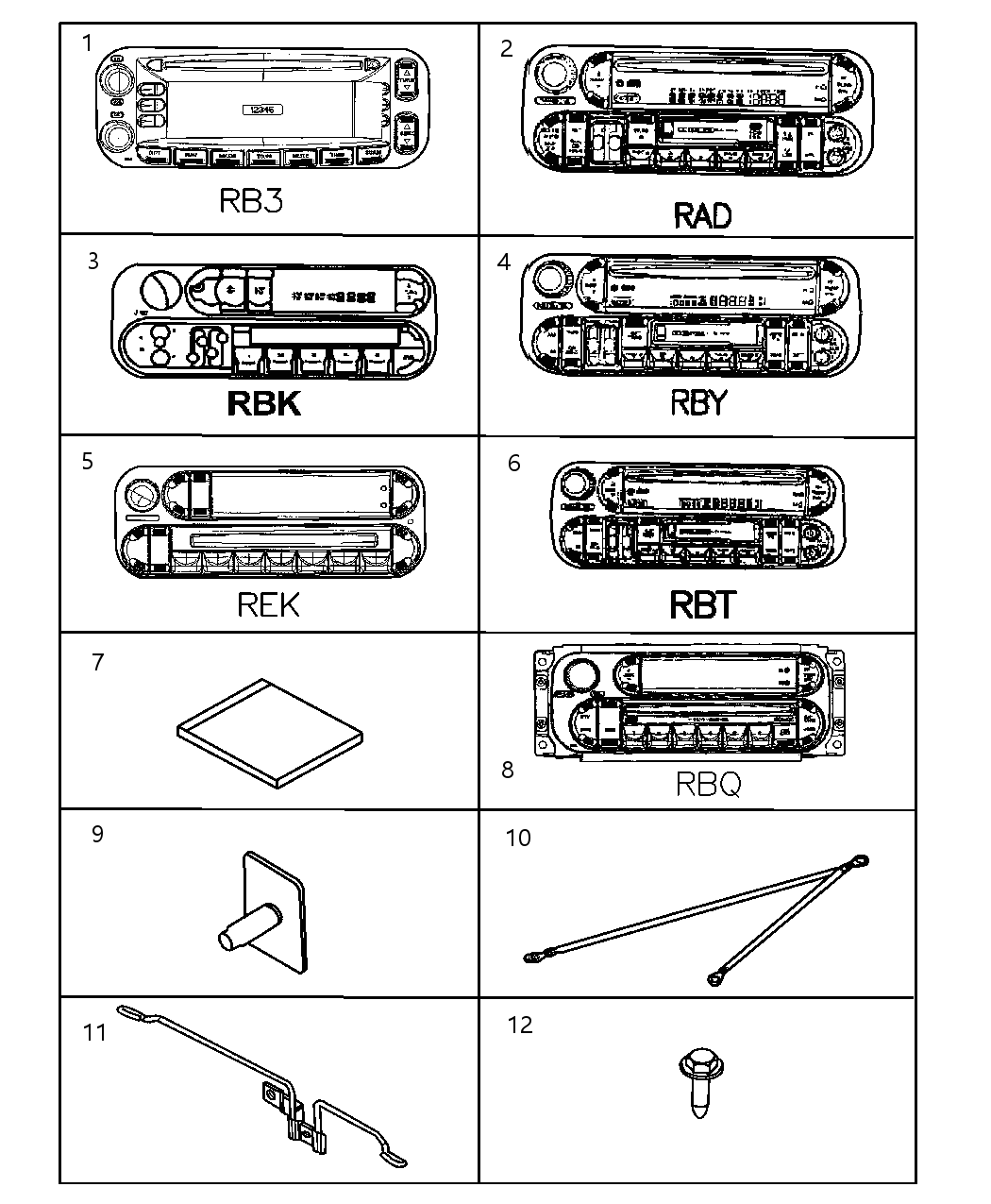 Mopar 56038807AA Bracket Radio
