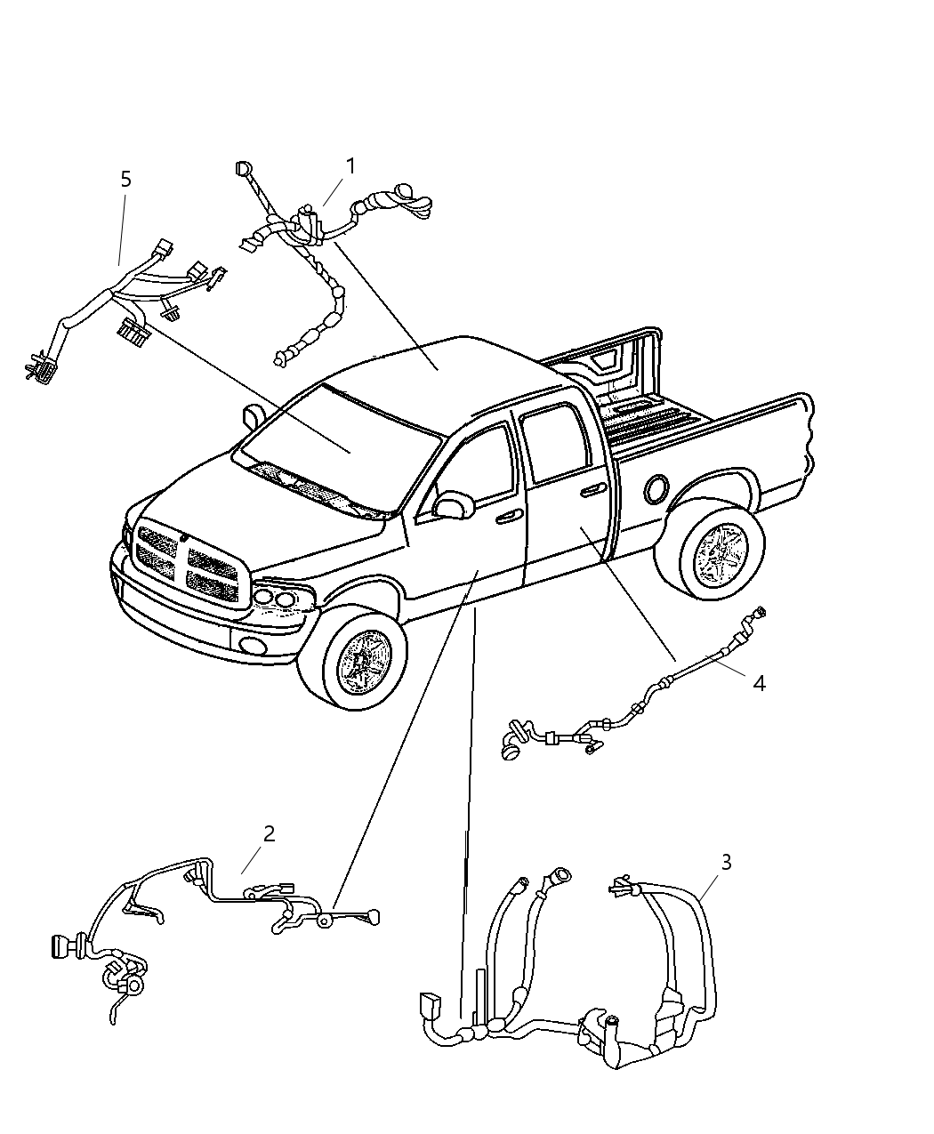 Mopar 56049596AD Wiring Front Door