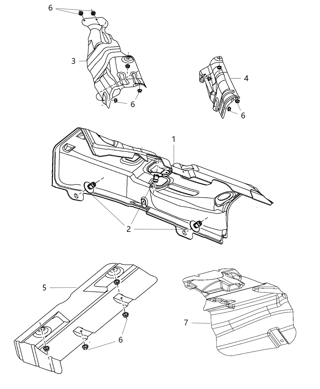 Mopar 5115768AC Silencer Tunnel