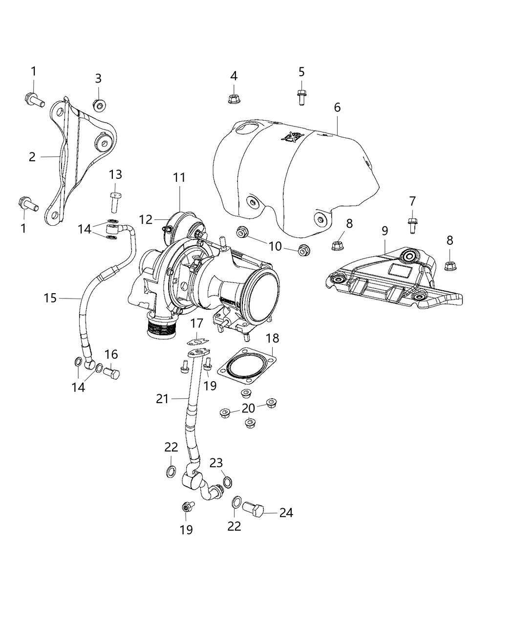 Mopar 68152212AA Bolt Banjo