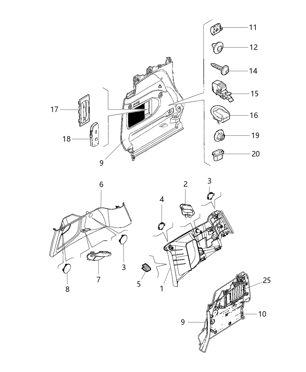 Mopar 5YR60GTVAA Hook Cargo Net