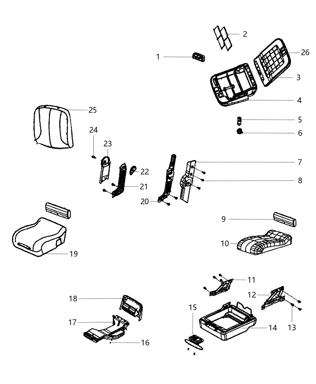 Mopar 1RW57BD3AA Bin Storage