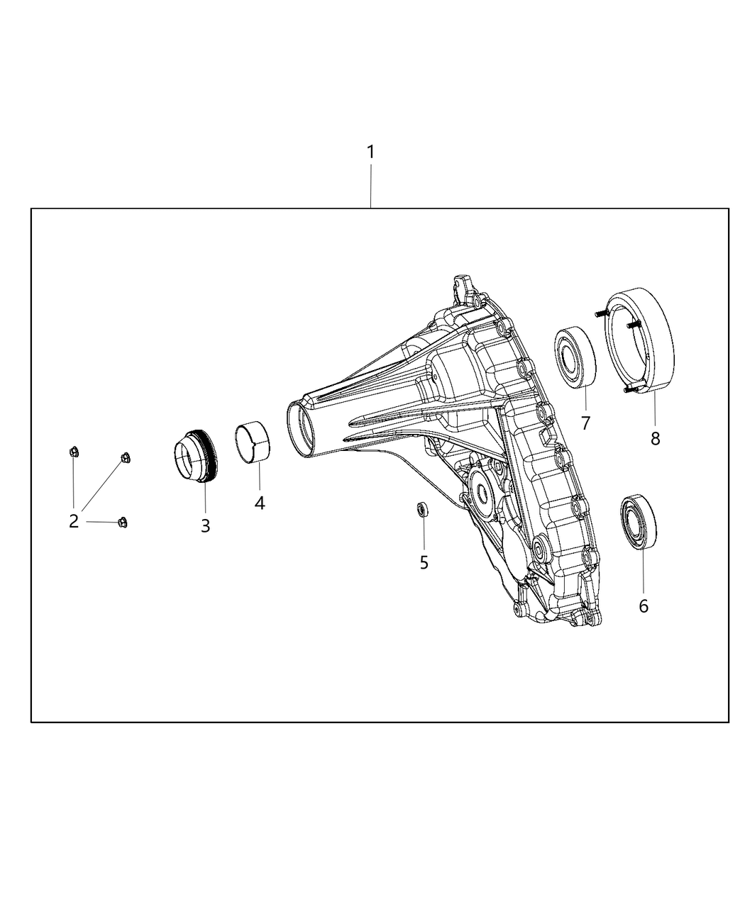 Mopar 68405592AA Case Half Rear