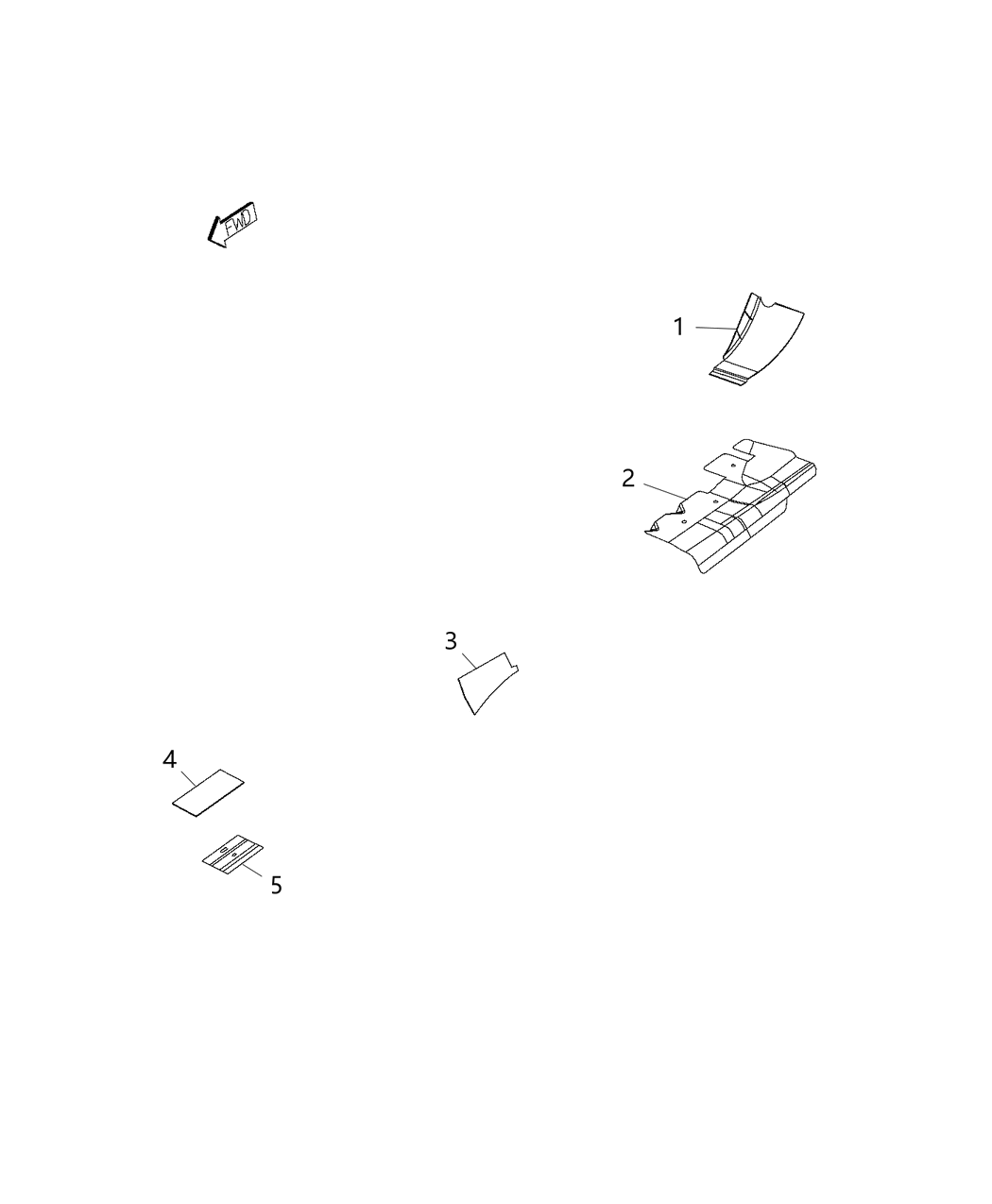 Mopar 5030488AC Insulation Foil Backed Seal