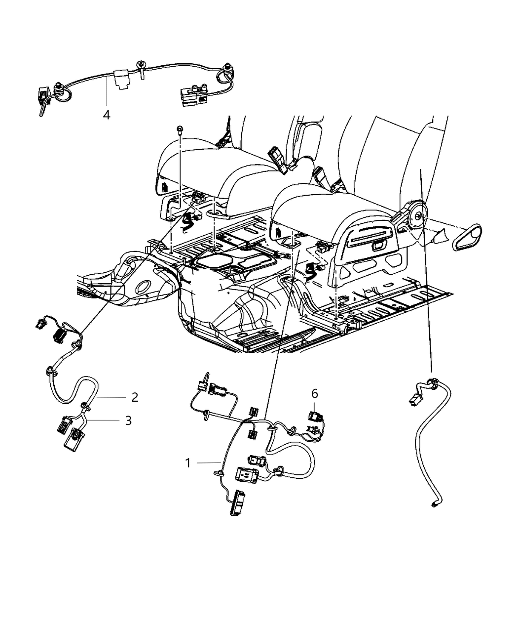 Mopar 68022488AA Wiring Seat