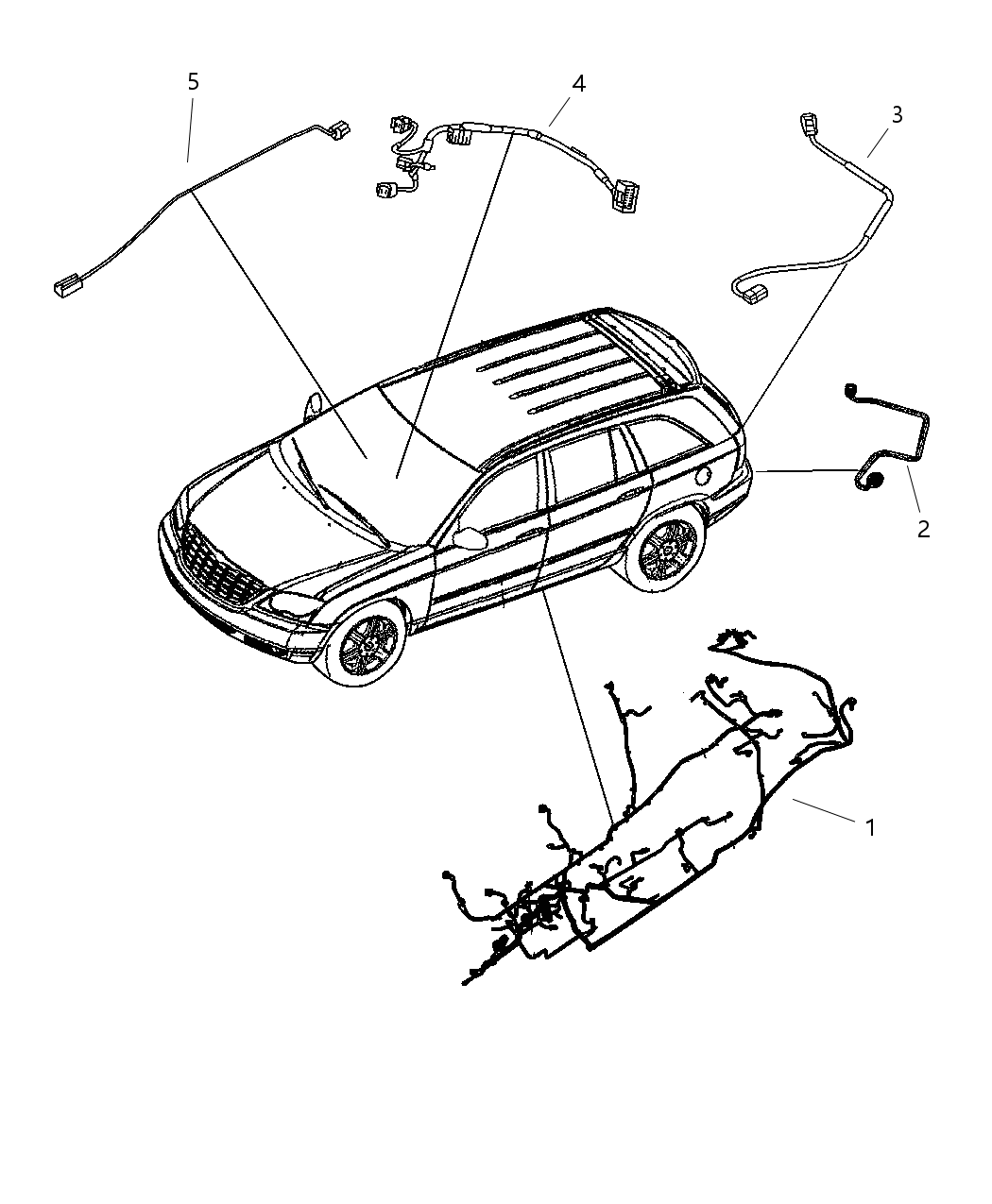 Mopar 4869851AC Wiring Console