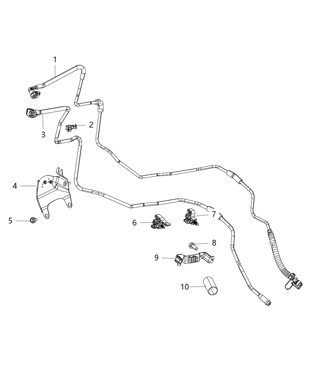 Mopar 68227855AA Bracket Fuel Line