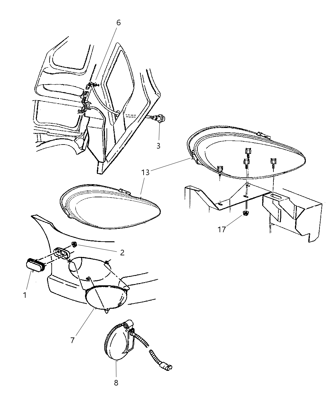 Mopar 5245991 Seal Fog Lamp