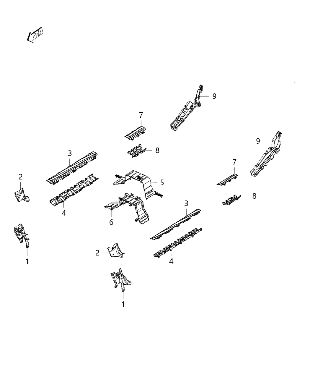 Mopar 68175149AB Trough Wiring