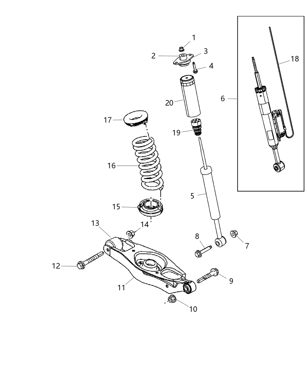 Mopar 5168955AA Spring Rear Coil