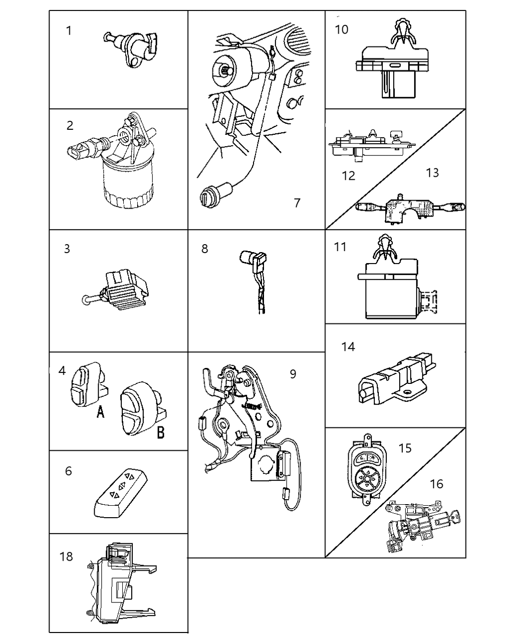Mopar 4608322 Window Switch