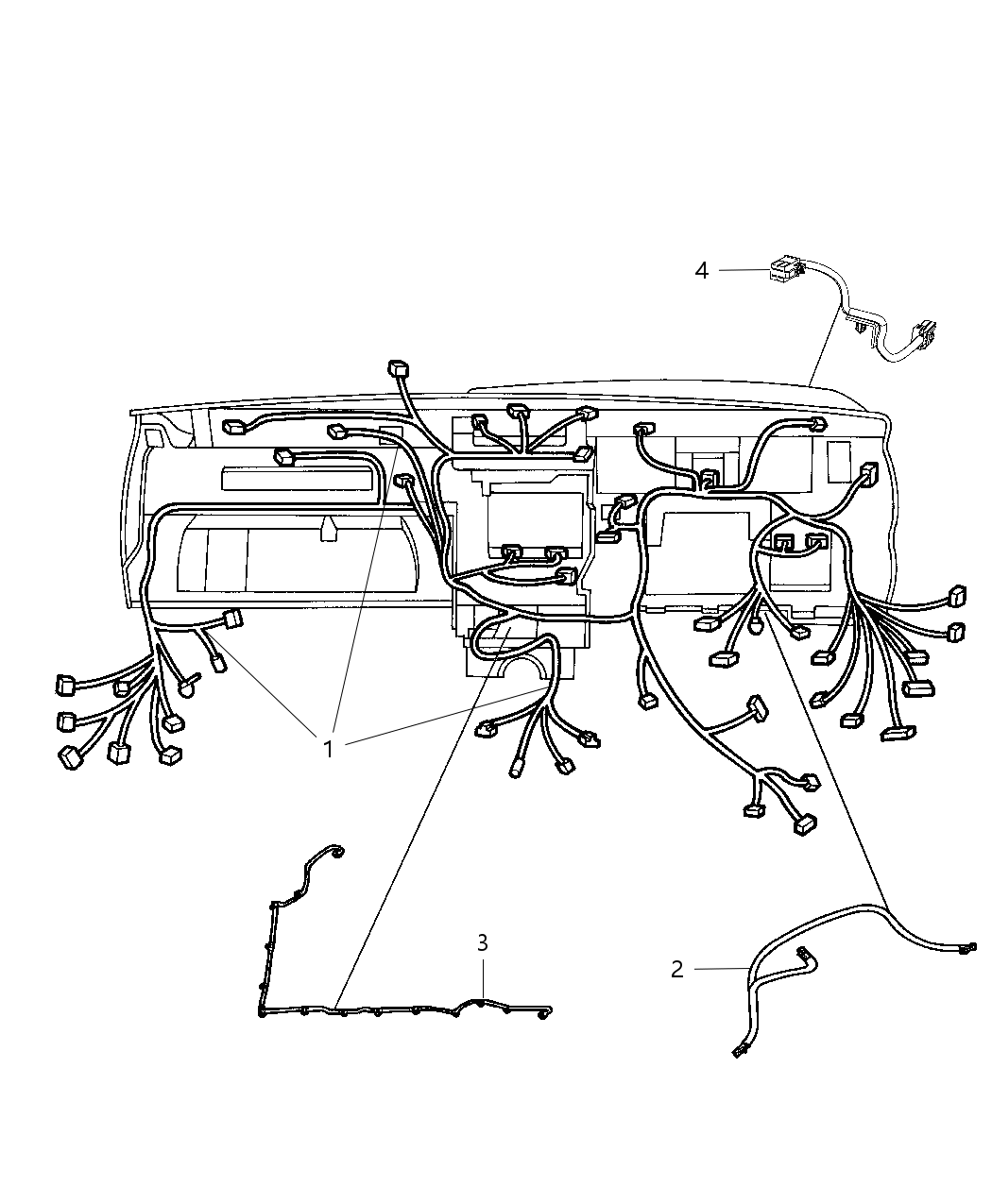 Mopar 68090645AD Wiring Instrument Panel