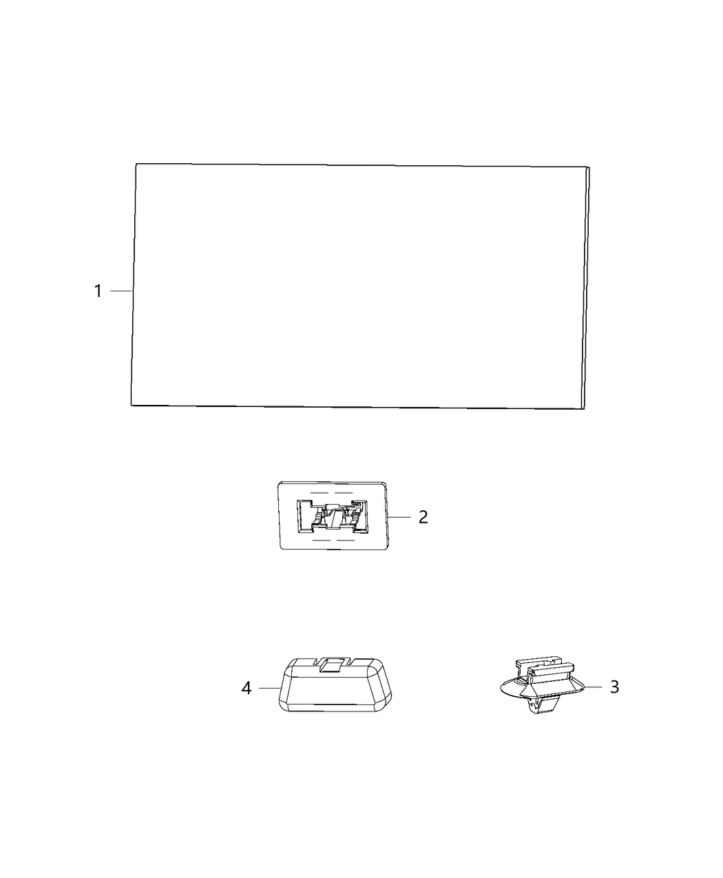 Mopar 6511215AA Clip Wiring