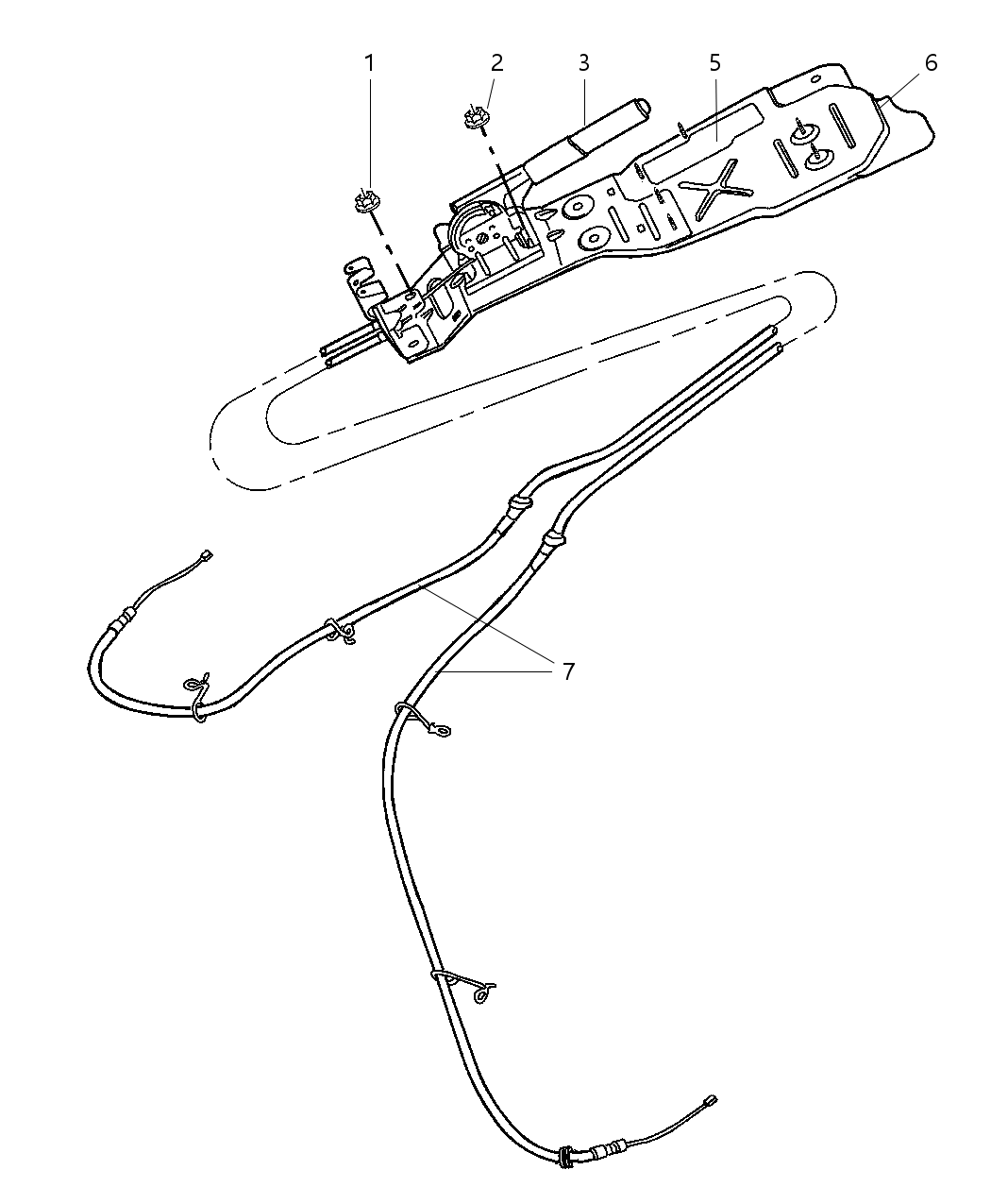 Mopar 52128712AC Bracket Parking Brake