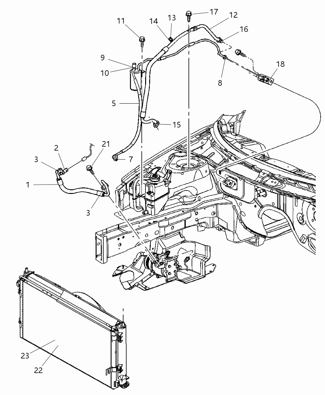 Mopar 4596555AA Line A/C Discharge
