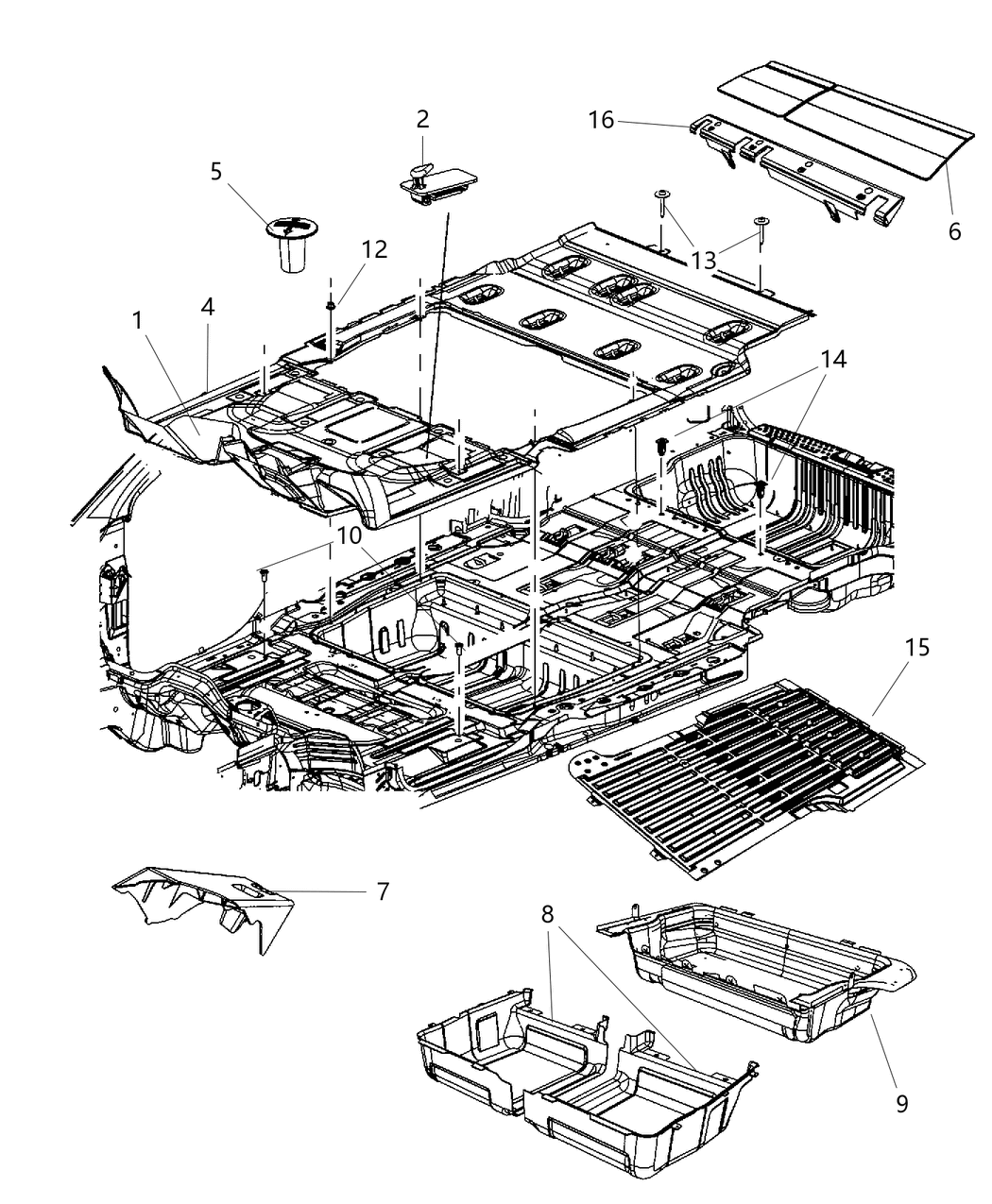 Mopar 1EU23DX9AE Carpet Floor