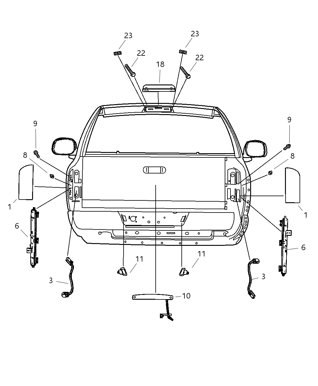 Mopar 5072578AC High Mount Lamp Seal
