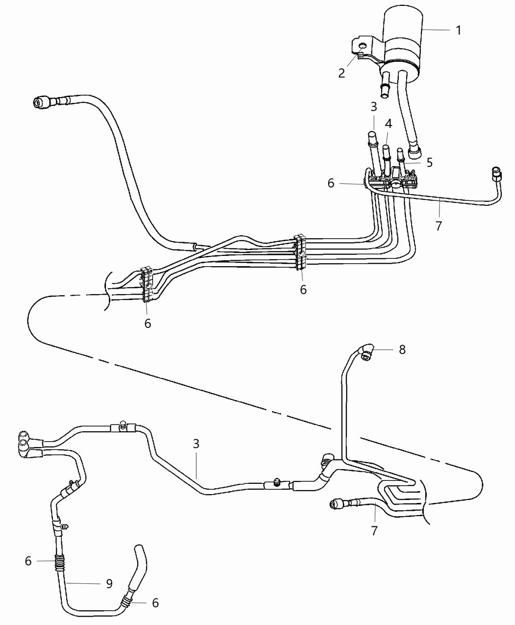 Mopar 5290282AB Bracket Fuel Line