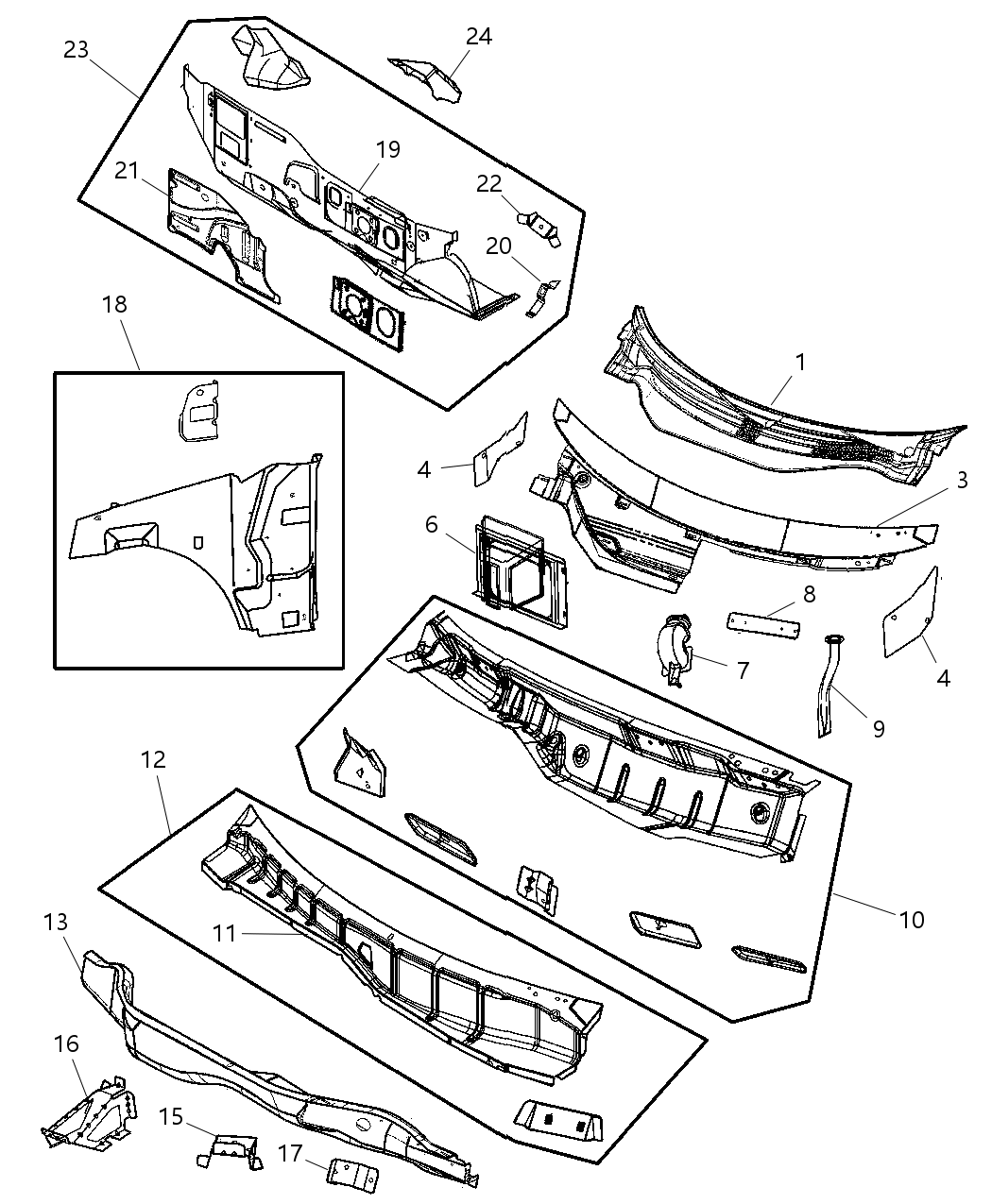 Mopar 4719620AB Reinforcement Plenum