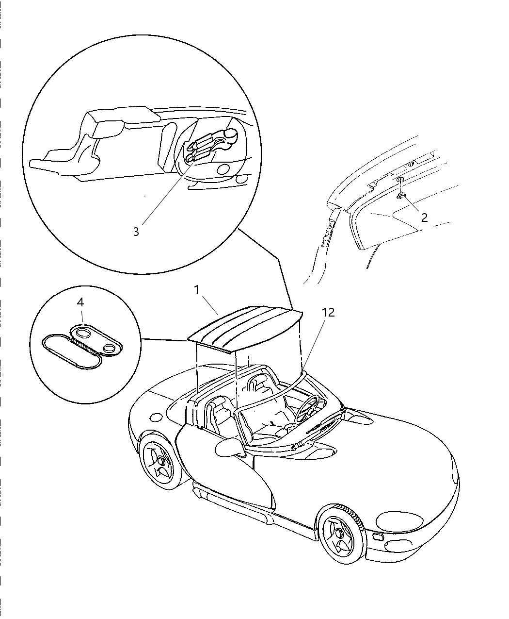 Mopar 4848950AA Storage Bag Top