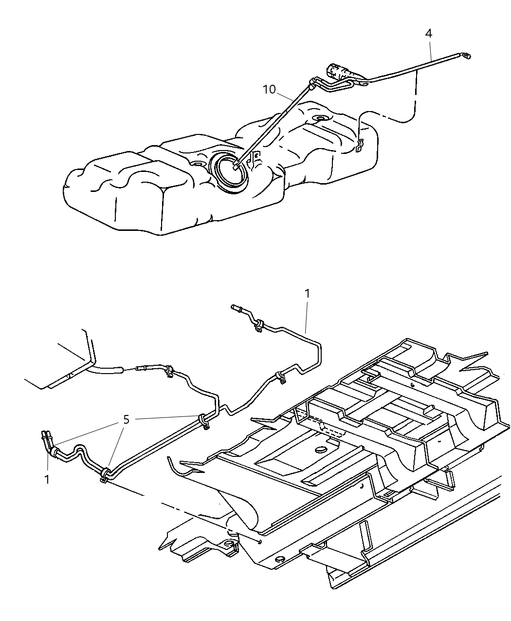 Mopar 4809807AC Bundle Fuel Supply And Vapor Lines