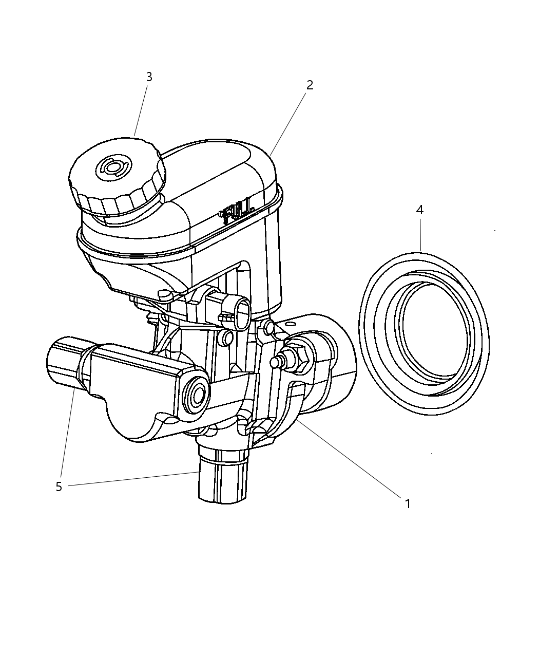 Mopar 5140769AA Master Cylinder Brake