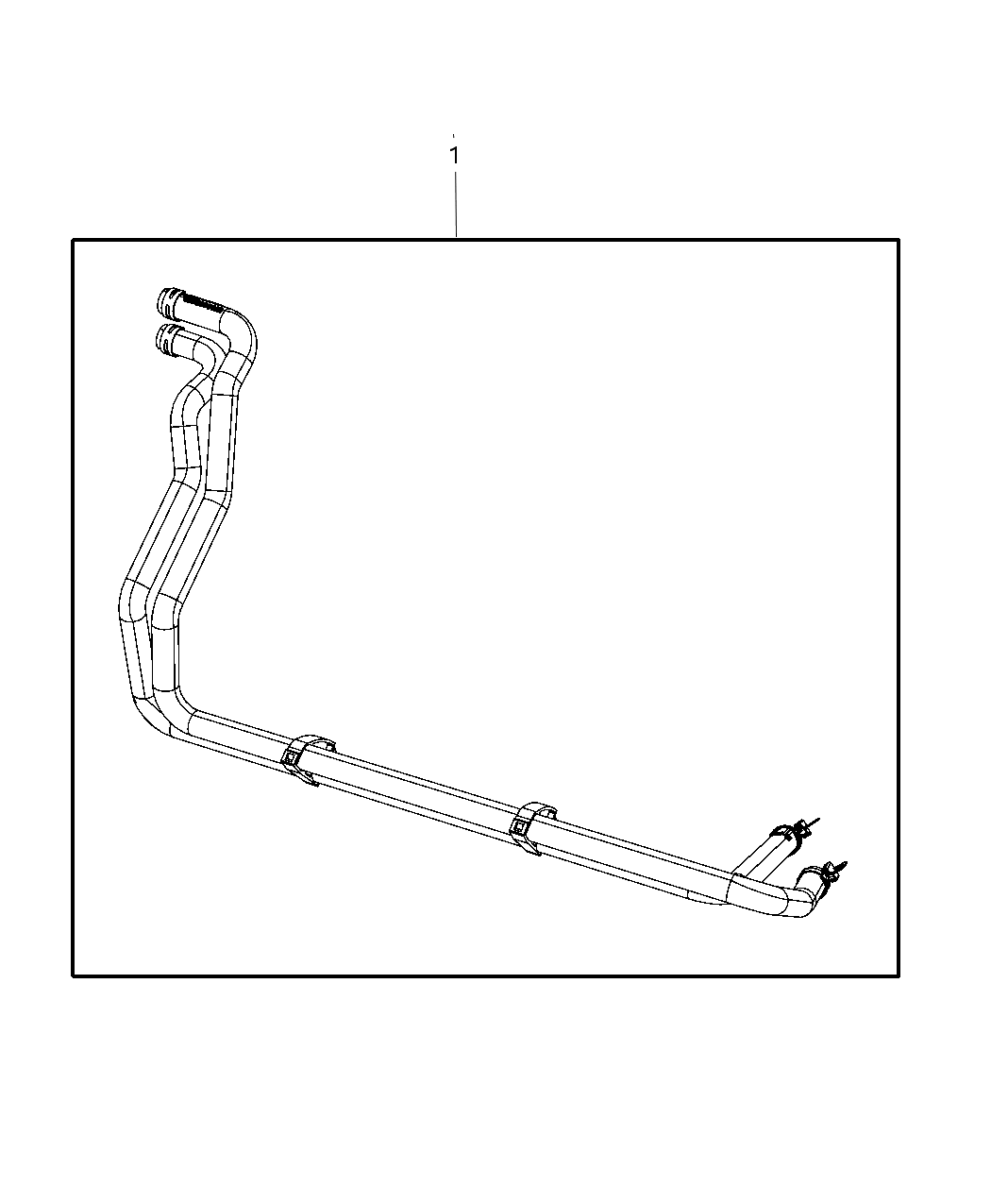 Mopar 68144169AD Hose Heater Core Supply And Return