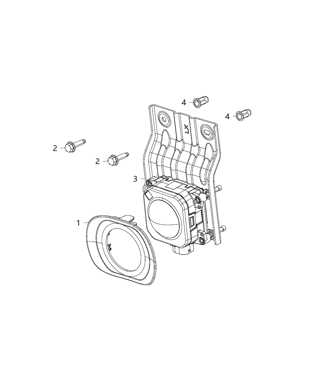 Mopar 4672582AA Sensor And Bracket Adaptive Speed Control Module