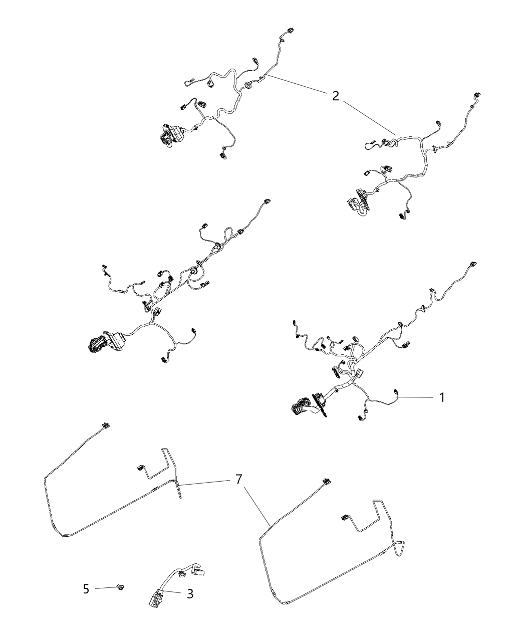 Mopar 52112643AD Wiring Front Door