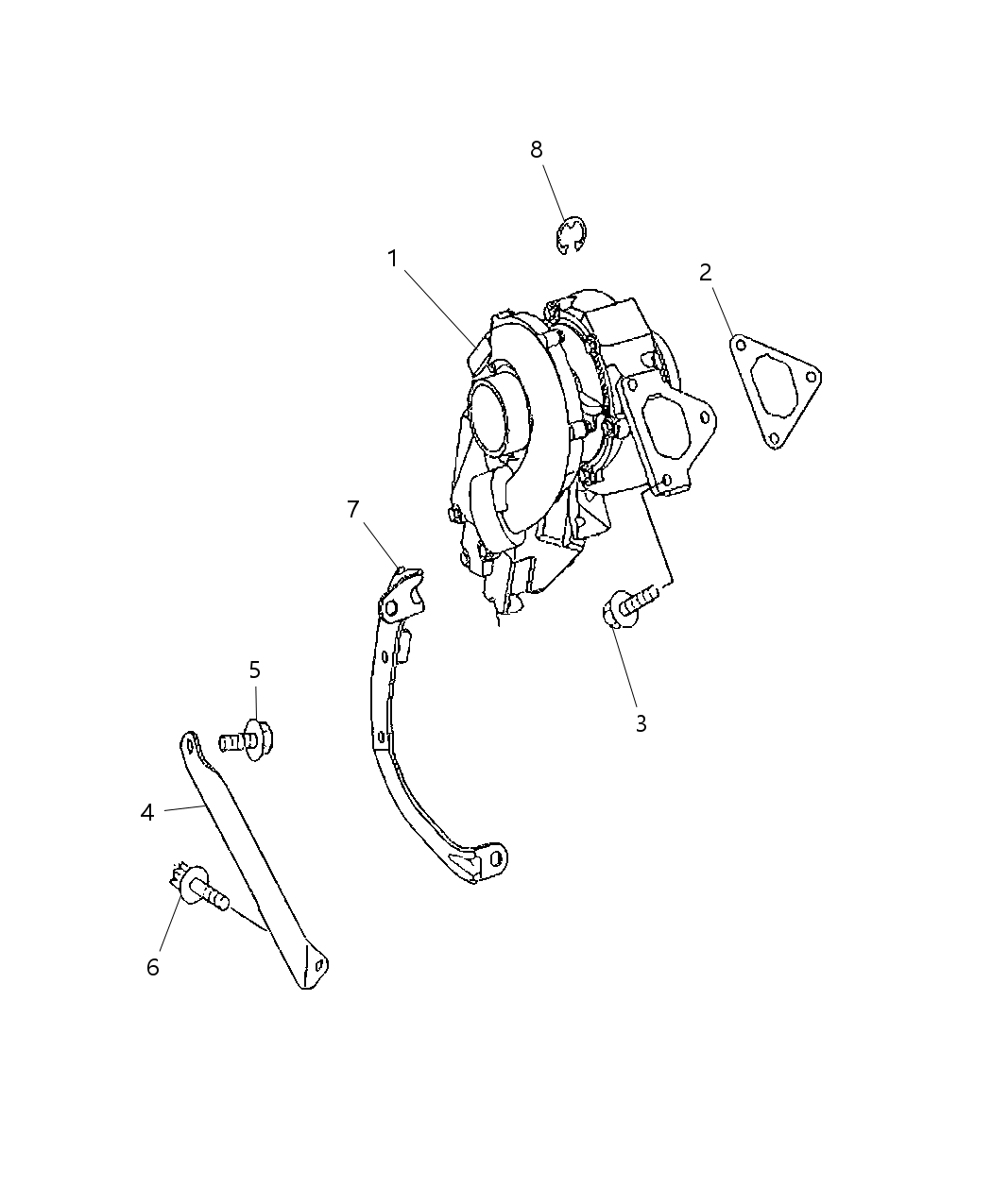 Mopar 5117503AA Bracket Turbo Charger