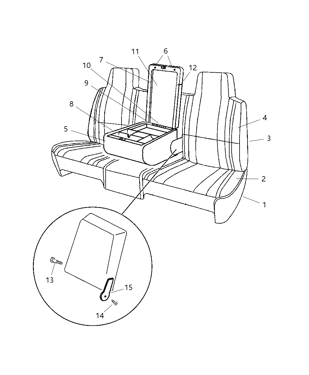 Mopar UR091K5AB Base Armrest