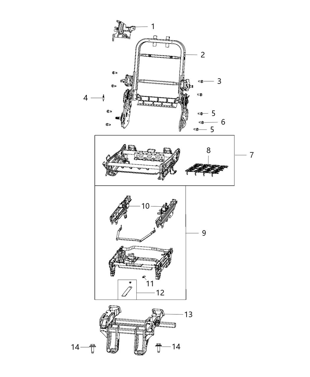 Mopar 68323025AB Strap Seat