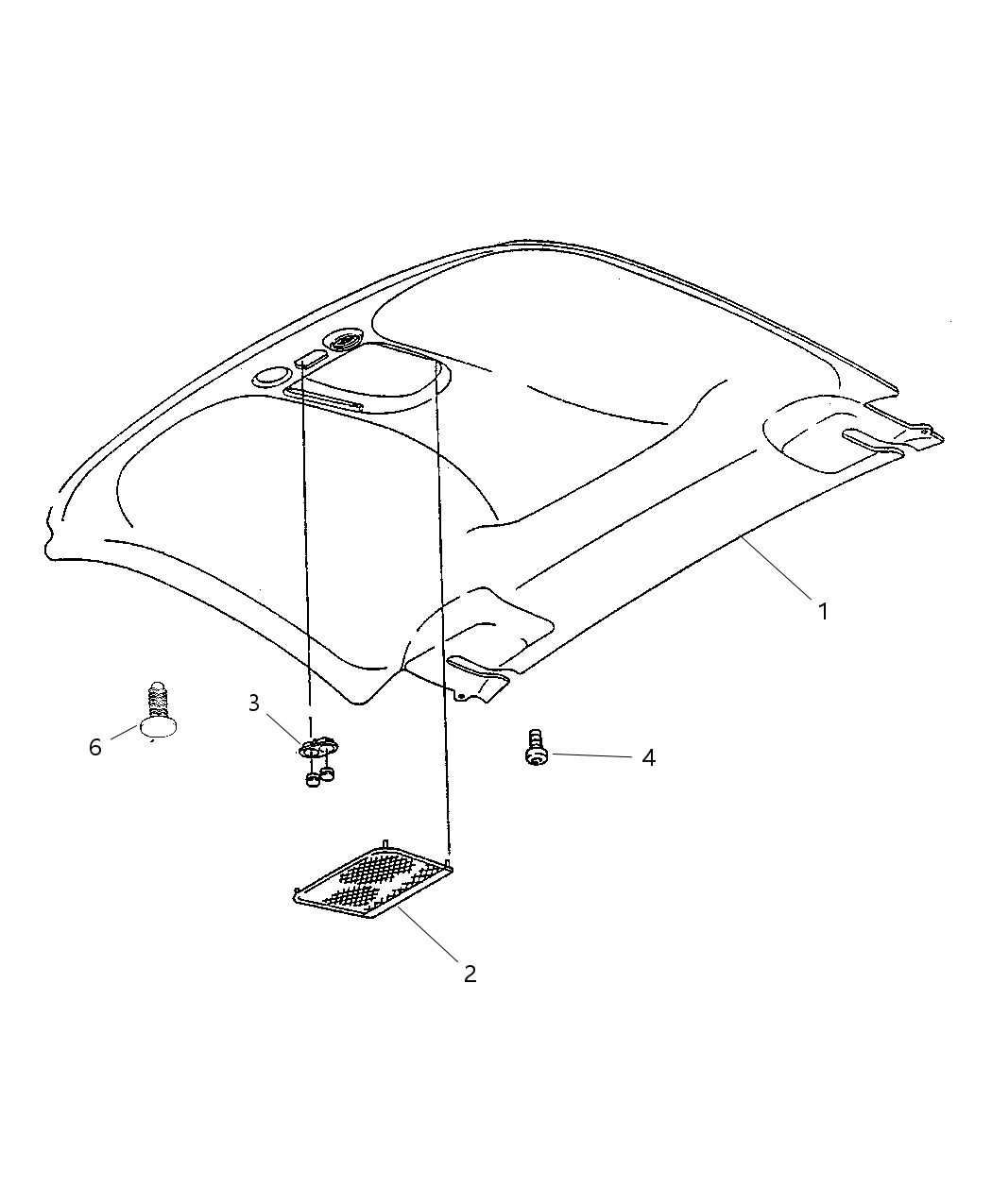 Mopar LC06DX9AB Headliner