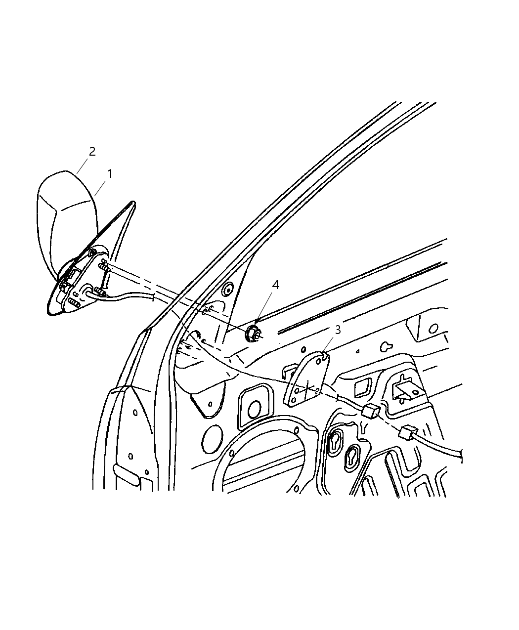 Mopar 5017075AA Glass Mirror Replacement