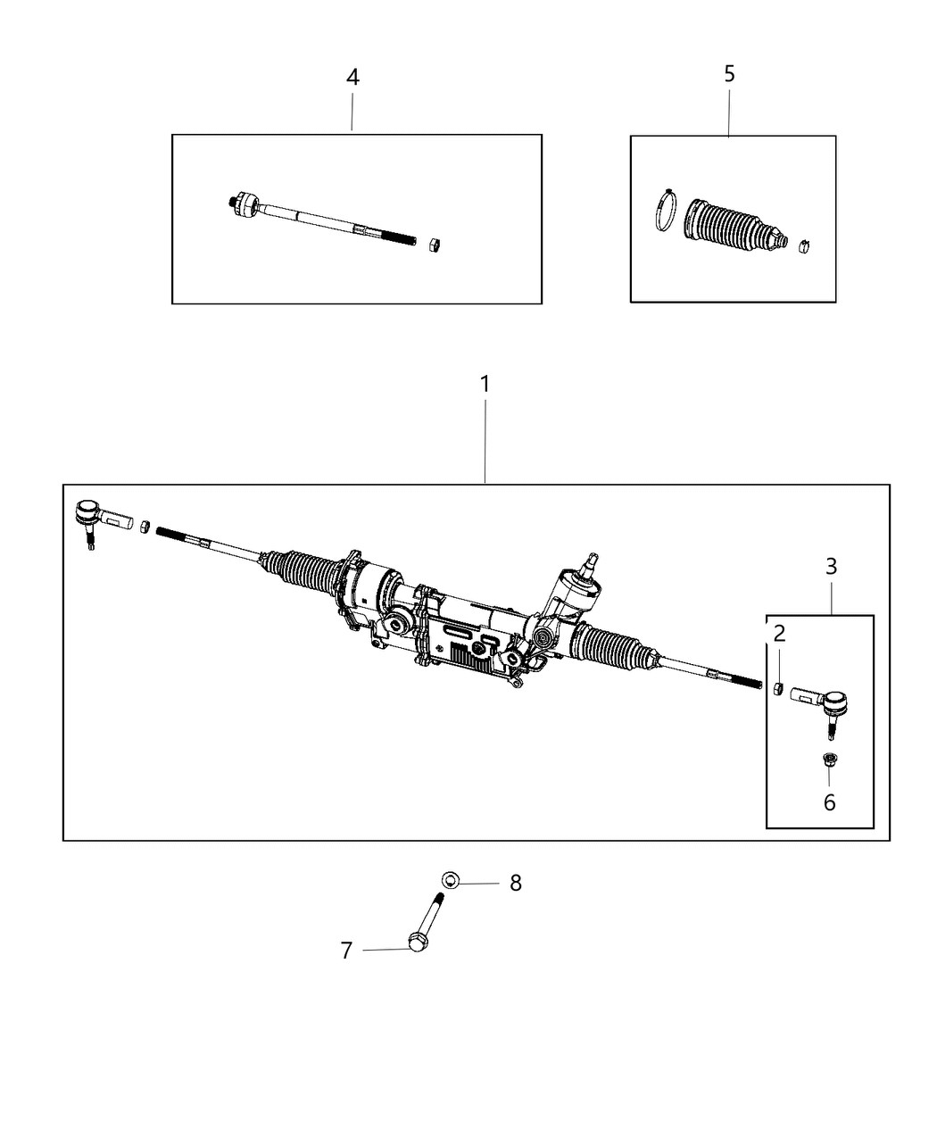 Mopar R8242957AH Gear Rack And Pinion Electric
