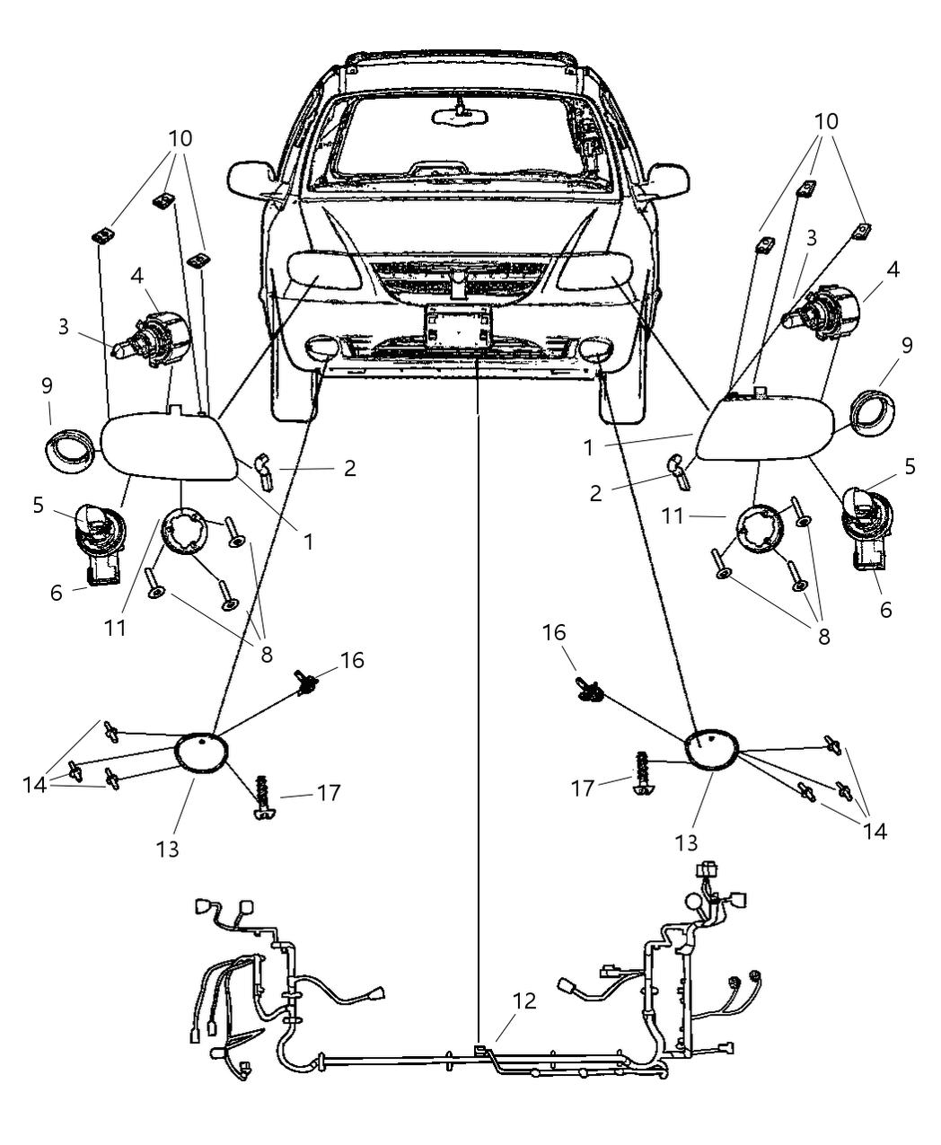 Mopar P0009007EB Bulb Headlamp