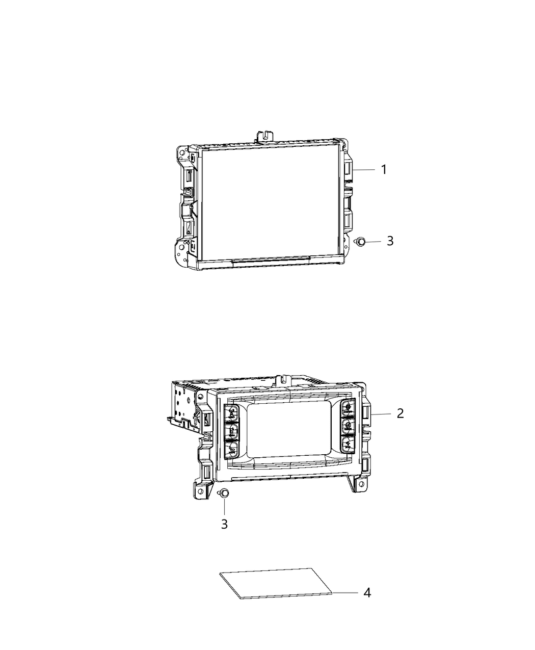 Mopar 68270744AC Radio Multi Media