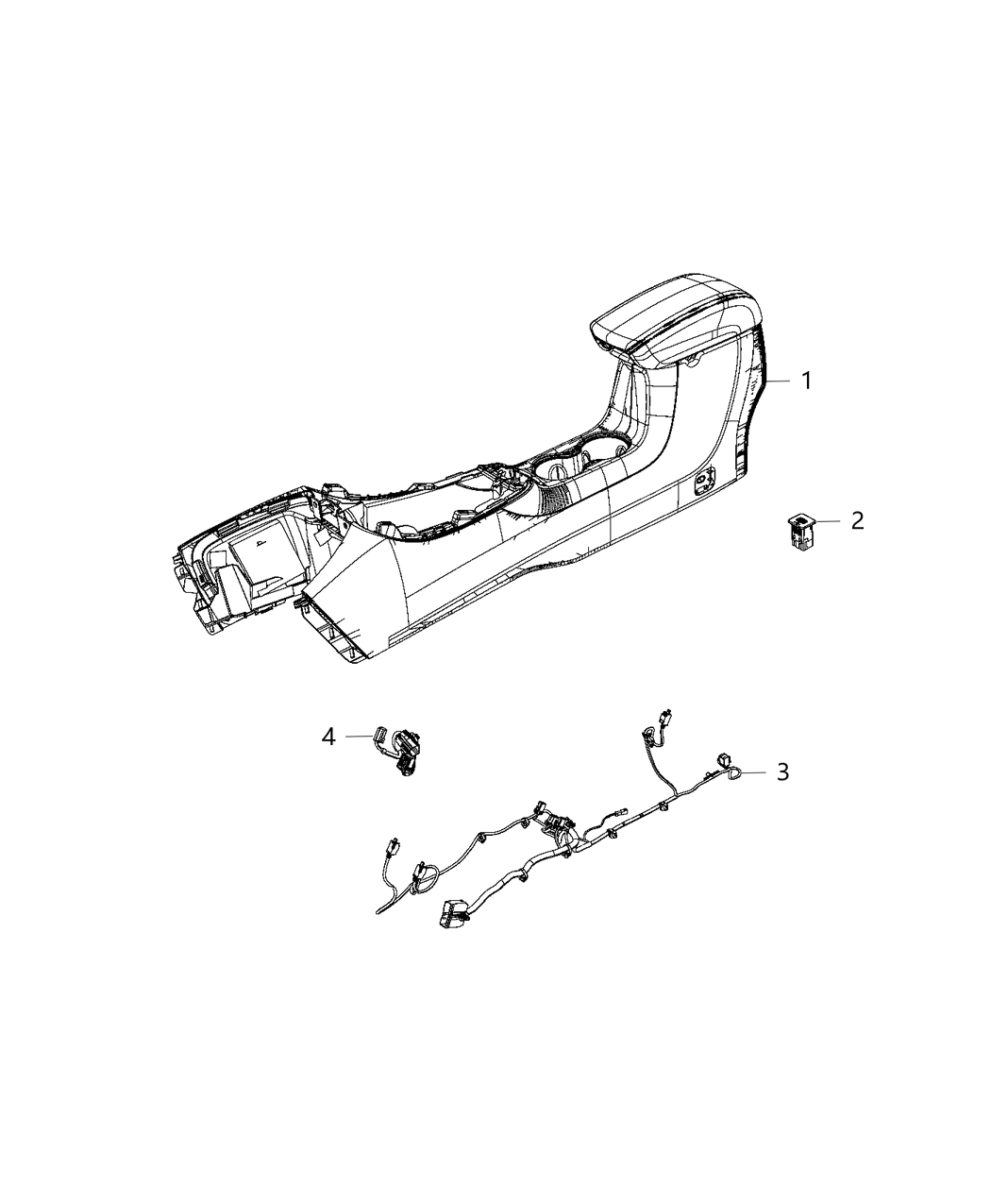 Mopar 68352866AC Wiring Console