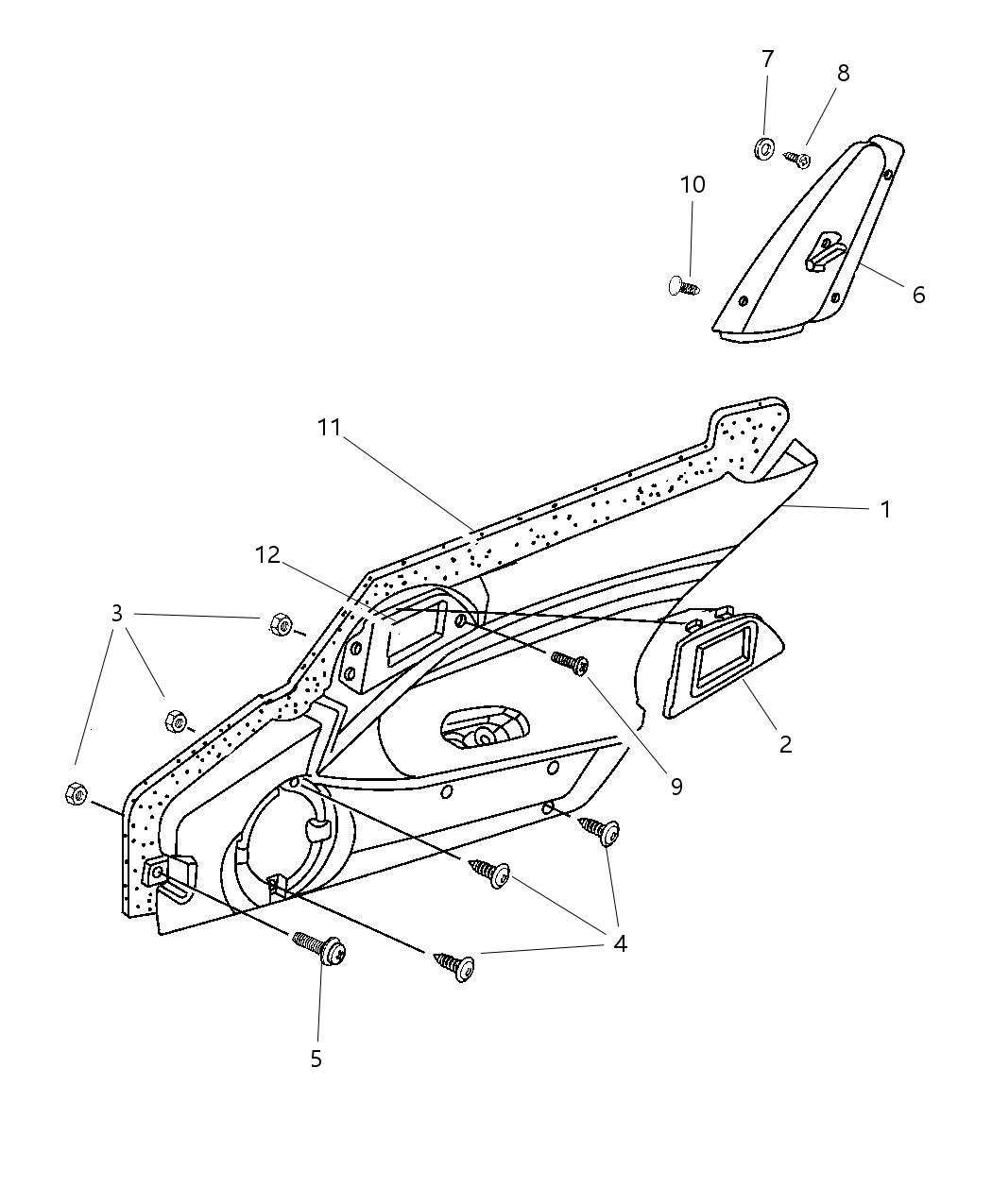 Mopar QY20TX9AA Door Trim Panel, Front