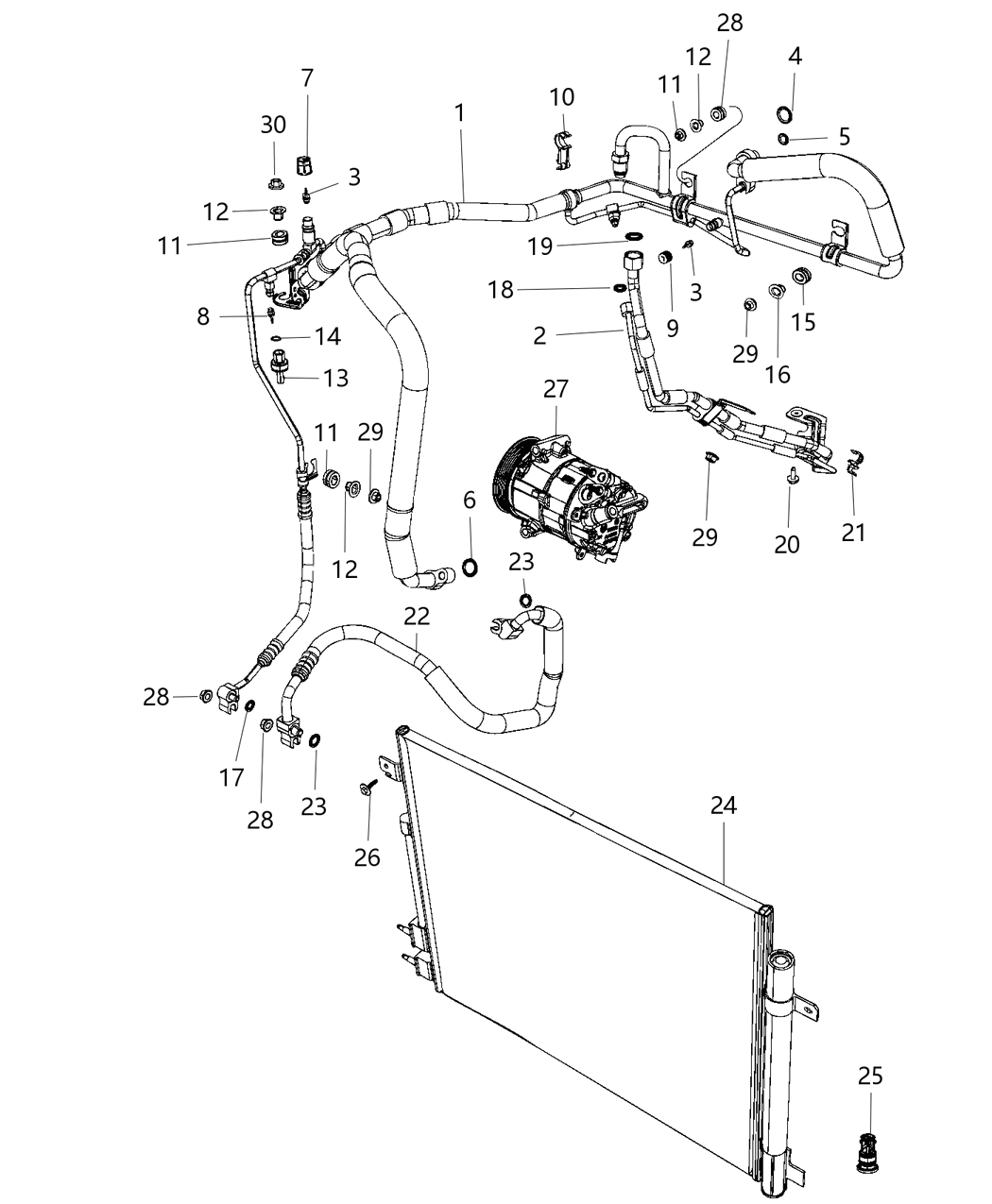 Mopar 68322285AA Spacer Mounting