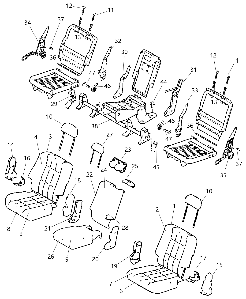 Mopar 5134712AA Bolt Pivot