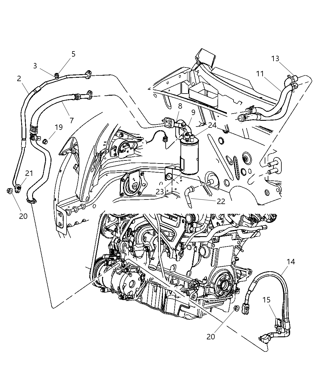 Mopar 5058671AB Hose Heater Supply