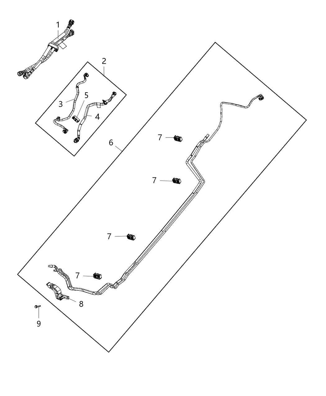 Mopar 68172598AB Tube Fuel Supply And Return