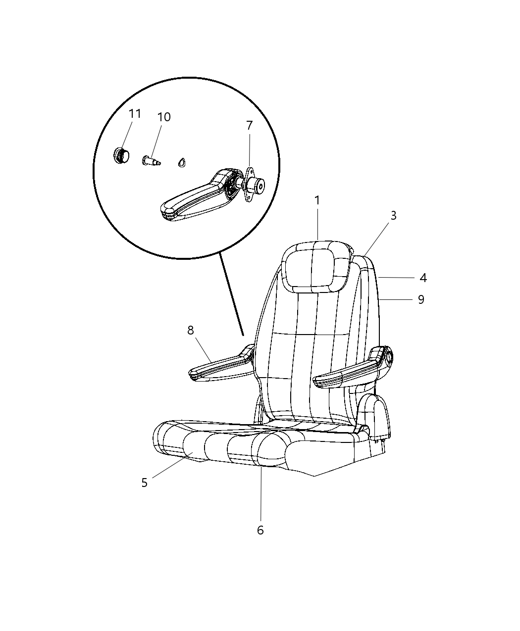 Mopar 1SK571K2AA Cover And Foam Rear Seat Back