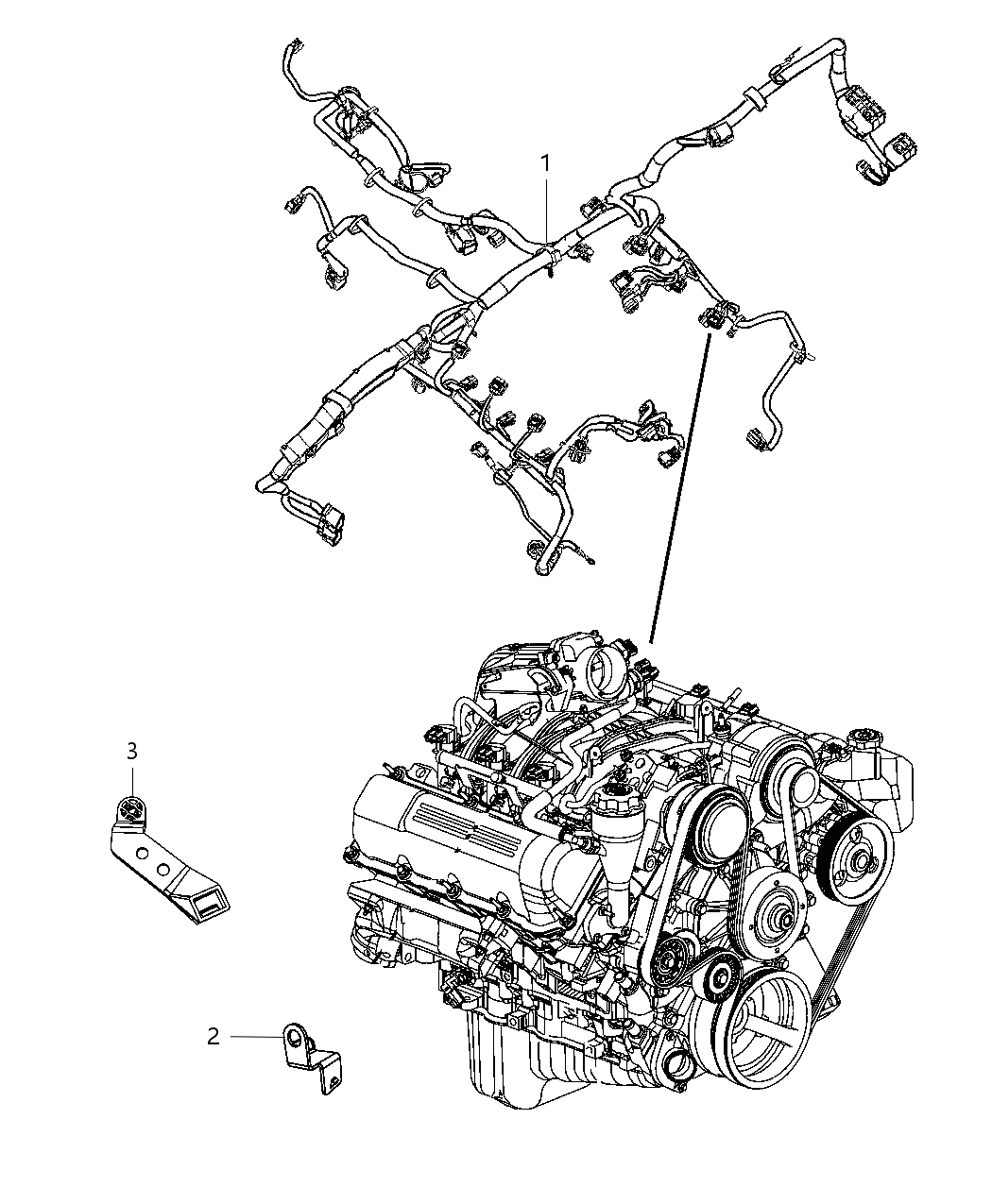 Mopar 68091851AC Wiring Engine