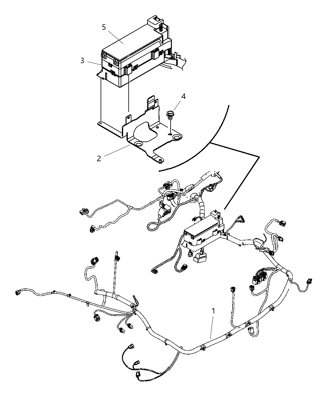 Mopar 5084652AB Wiring Headlamp And Dash